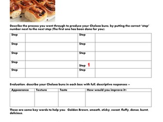Chelsea Bun Recipe and Worksheets - Year 6