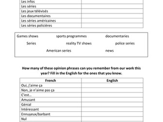 Studio 2 Vert Module 1 La télé