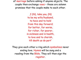 Outstanding lesson on Christian weddings