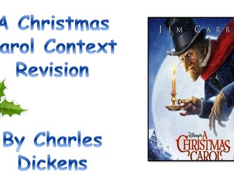 A Christmas Carol Context Revision Booklet