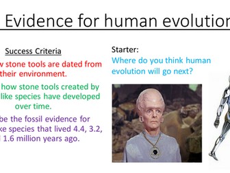 Evidence for Human Evolution 9-1
