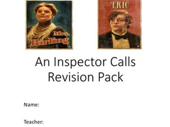 An Inspector Calls Revision Booklet