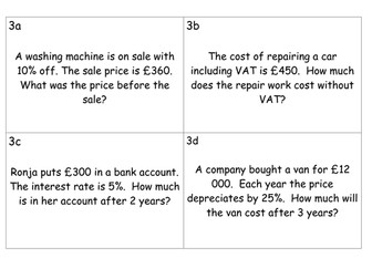 Percentages lesson