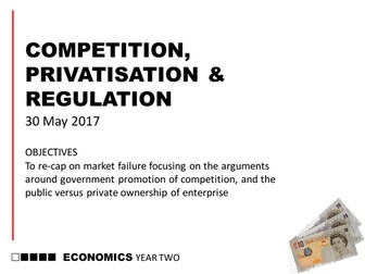 AQA A-level Economics (new spec) 2-15 Competition, Privatisation and Regulation