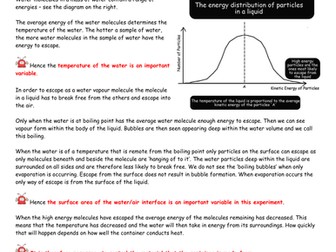 GCSE Investigation - evaporation of water