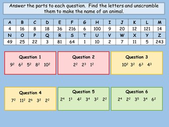 Powers and Indices (Low Ability)