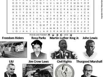Civil Rights Word Search