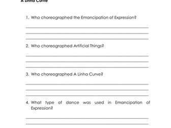 GCSE AQA Dance