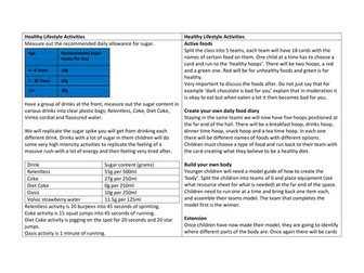 Fitness bootcamp resource cards