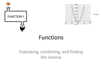 GCSE 9-1 maths lesson on functions