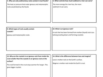 KS3 Rocks Revision