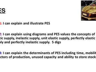 Price elasticity of supply