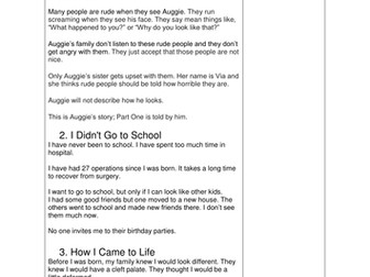 Wonder by R.J. Palacio: An abridged version of the full story aimed at EAL learners.