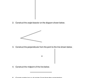 OCR Maths: Foundation GCSE - Check In Test 8.02 Ruler and compass constructions