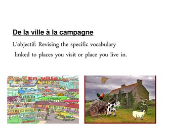 De la ville a la campagne point de départ 1& 2 MODULE 4