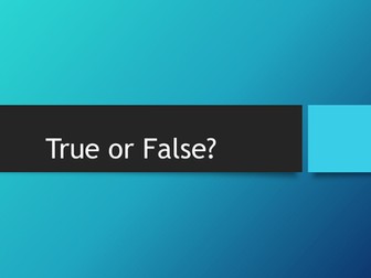 Flight True or False powerpoint