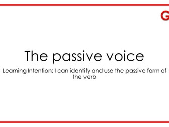 The passive voice - Powerpoint and SATs style questions