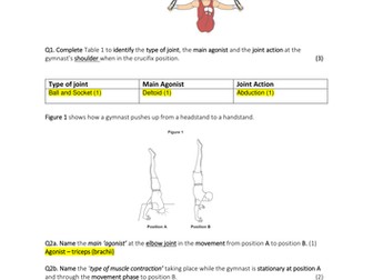 AQA GCSE PE - Cardio-respiratory question paper and mark scheme