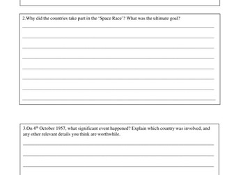 The History of the Space Race (Including the Cold War)