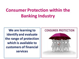 BTEC Ext. Cert Unit 3 - Consumer Protection