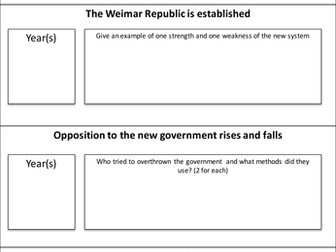 Weimar Revision Timeline Task