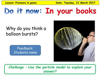 Pressure in gases