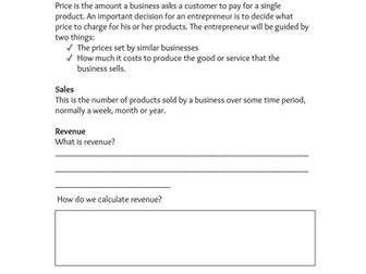 Finance GCSE Business Studies