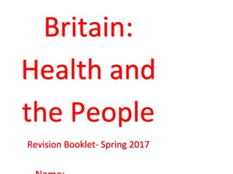Medicine through time revision booklet