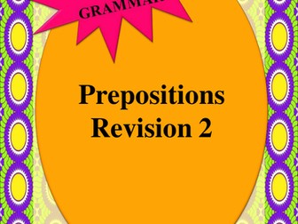 NAPLAN: Year 3 - Prepositions Revision 2