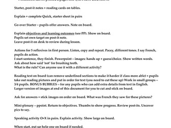 Ma Routine - French Year 7 - 5 Resources.