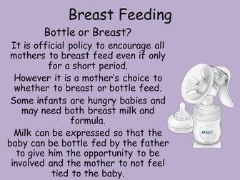 Breast feeding lesson for Child Development