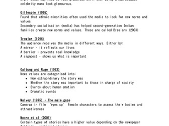 Sociology - Revision (MEDIA)
