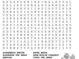 Persian Empire Word Search