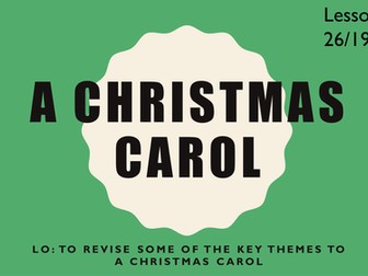 A Christmas Carol themes revision
