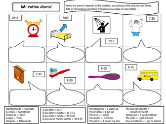 MIRA 2 Rutina Diaria - Spanish Year 9