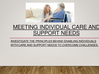 Unit 5 - Health and Social Care Level 3