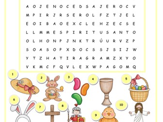 La Pascua Word Search - Spanish Easter Wordsearch