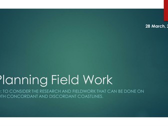 A2 2016 coasts lesson 12 planning fieldwork at Lulworth Cove