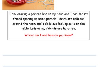 Guided Reading inference tasks