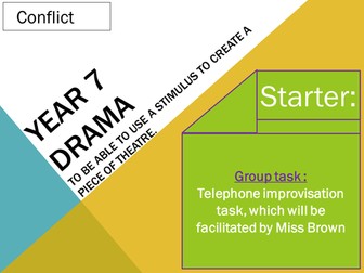 Lesson title: Conflict