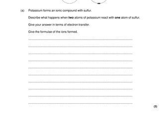 AQA GCSE Chemistry 9-1 (2016) Unit 2 Bonding, Structure and Properties of Matter - END OF TOPIC TEST