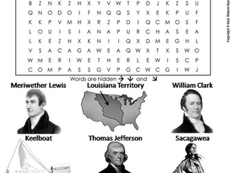 Lewis and Clark Expedition Word Search