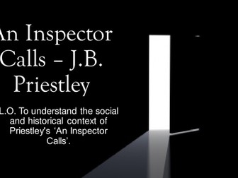 An Inspector Calls SOW - for AQA Exam Paper