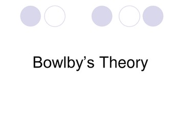 Bowlby's Theory of Attachment