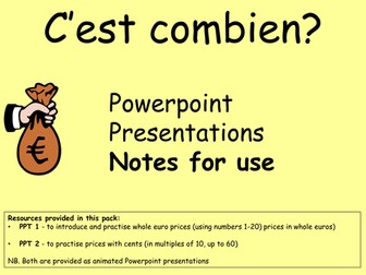 C'est combien  KS2 Unit of work  Teaching Resources