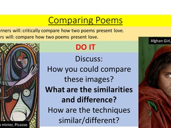 Comparing Poems - OCR Love and Relationships