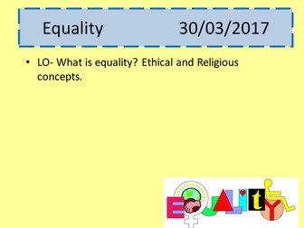 Equality resources for the new Edexcel A Level - please let me know if they are any use