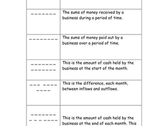 Cash Flow Workbook