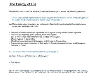 Biology A Unit 3 2017 Scientific Article Practise Questions