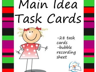 Main Idea Task Cards